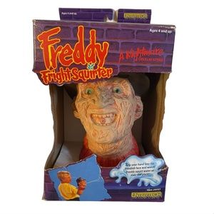 VINTAGE 1989 Freddy Krueger Rubber Head Fright Squirter Halloween Decor